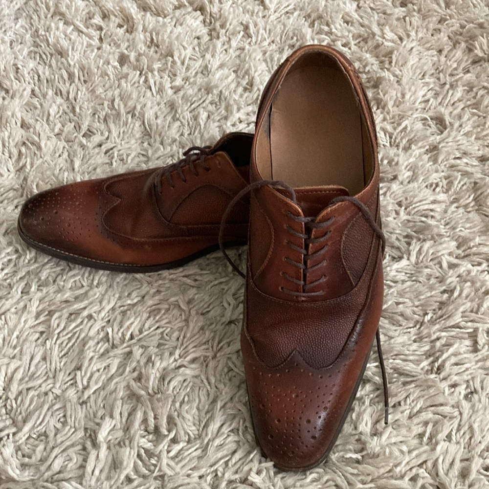 Men's Brown Leather Dress Shoes